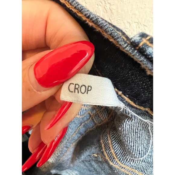 Rag & Bone Crop Denim Jeans in Blue Serrano size 24 - Picture 9 of 10